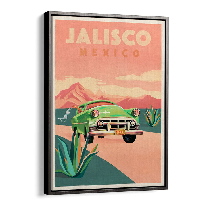 JALISCO MEXICO VINTAGE TRAVEL POSTER BY THE WHISKEY GINGER , TRAVEL POSTERS