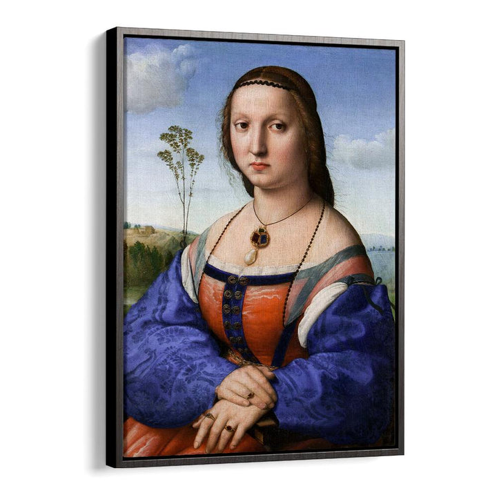 PORTRAIT OF MADDALENA STROZZI DONI (1506) BY RAPHAEL RAFFAELLO , VINTAGE PAINTINGS