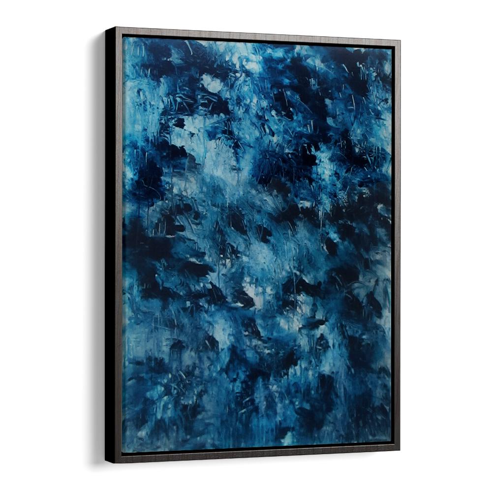 Transform your space with ABSTRACT DESIGN VI, ABSTRACT PAINTINGS featuring dynamic blue hues and modern expressionism.