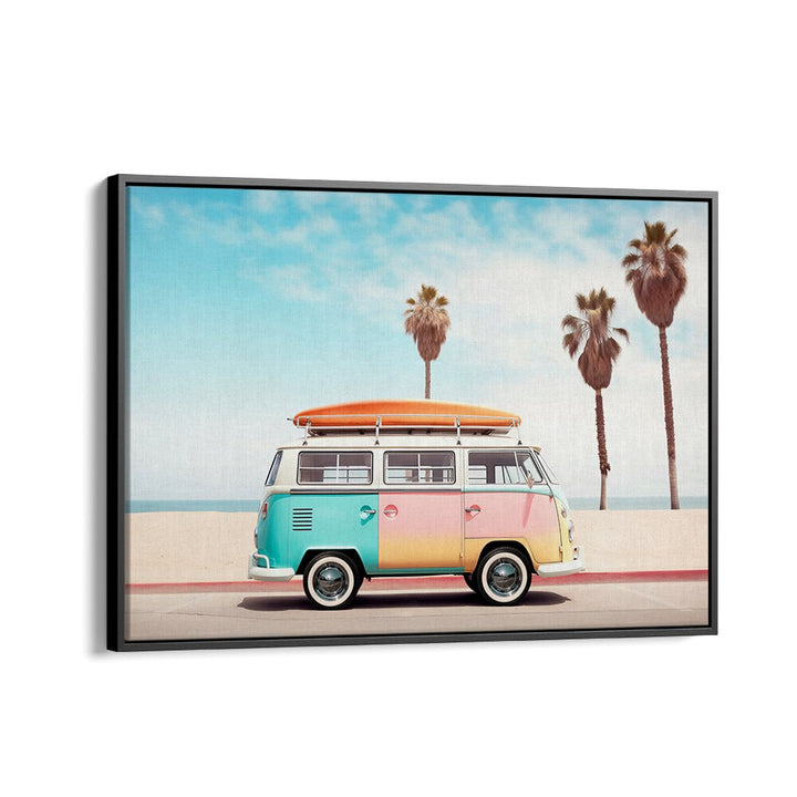 VAN ON THE BEACH , CAR POSTERS