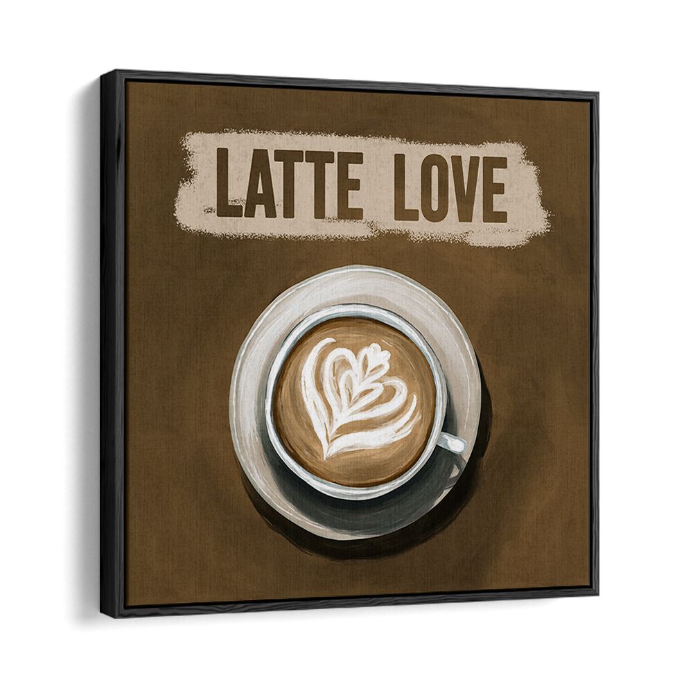 Stylish wall art featuring "LATTE LOVE, BAR" design, perfect for cafes and coffee lovers.
