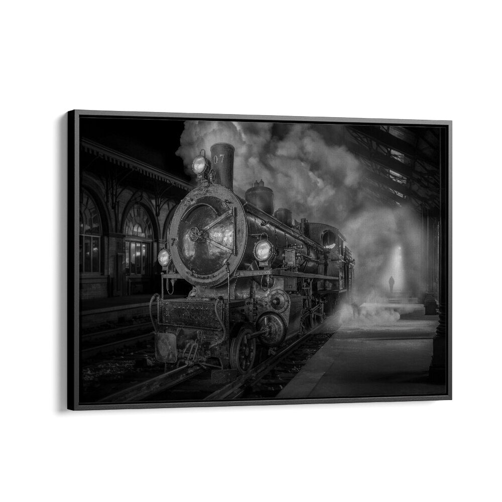 ABSTRACT painting - TRAIN STATION by Asianmonk