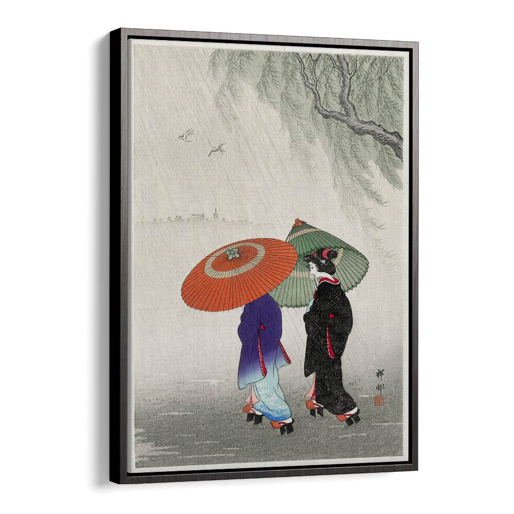 TWO WOMEN IN THE RAIN (1925 - 1936)  , JAPANESE PAINTINGS , JAPANESE ART PRINTS