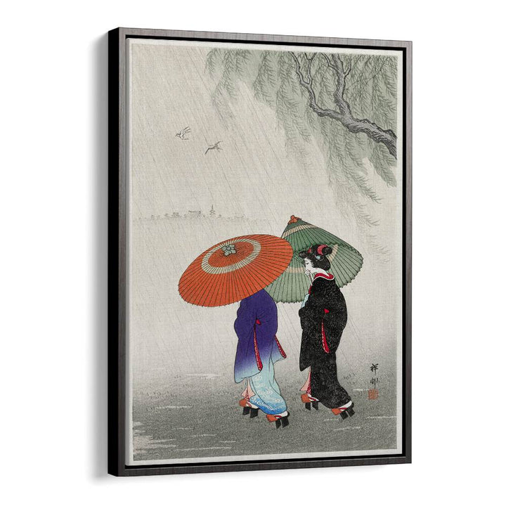 TWO WOMEN IN THE RAIN (1925 - 1936)  , JAPANESE PAINTINGS , JAPANESE ART PRINTS