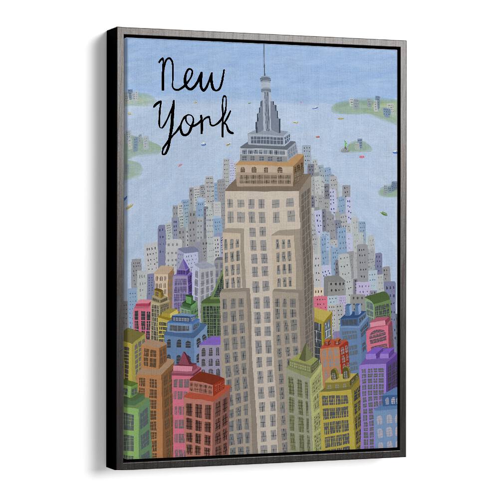 VIEW OF  EMPIRE STATE BUILDING  MANHATTAN BY CARLA DALY, TRAVEL POSTER