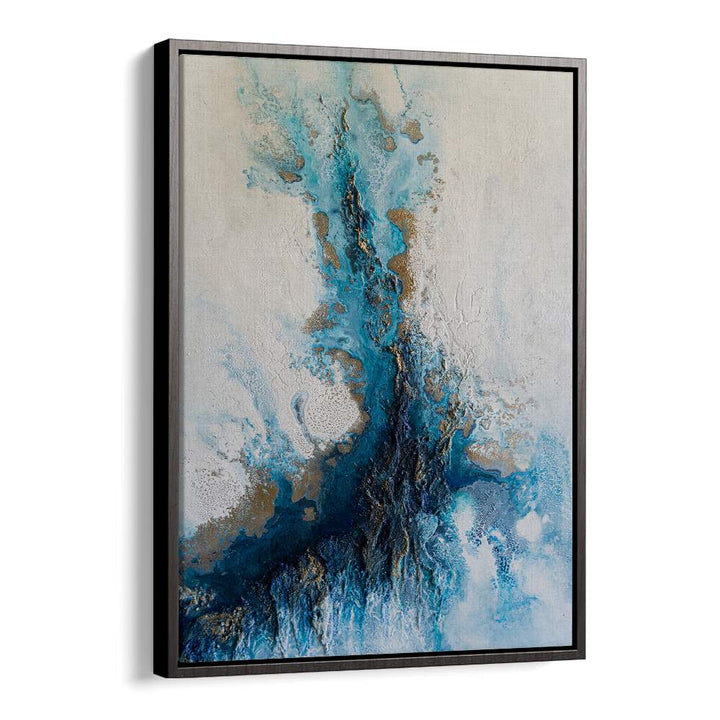 Stunning COASTAL RELEASE, ABSTRACT PAINTINGS in vibrant blue tones to transform any space with serenity.