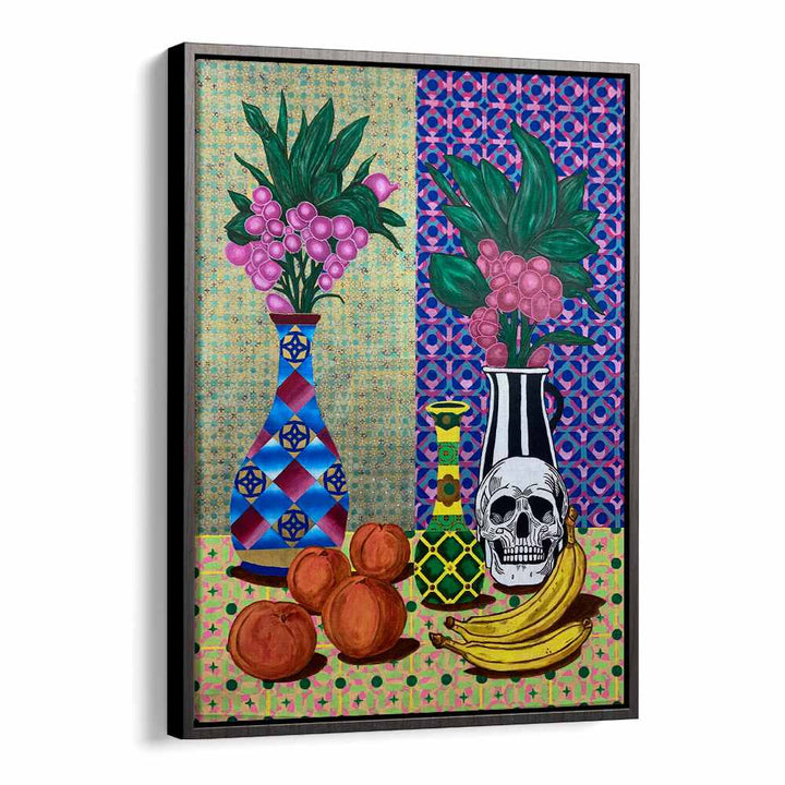 Colorful STILL MEMENTO, KITCHEN POSTERS featuring vibrant fruit and floral designs, perfect for modern home decor.