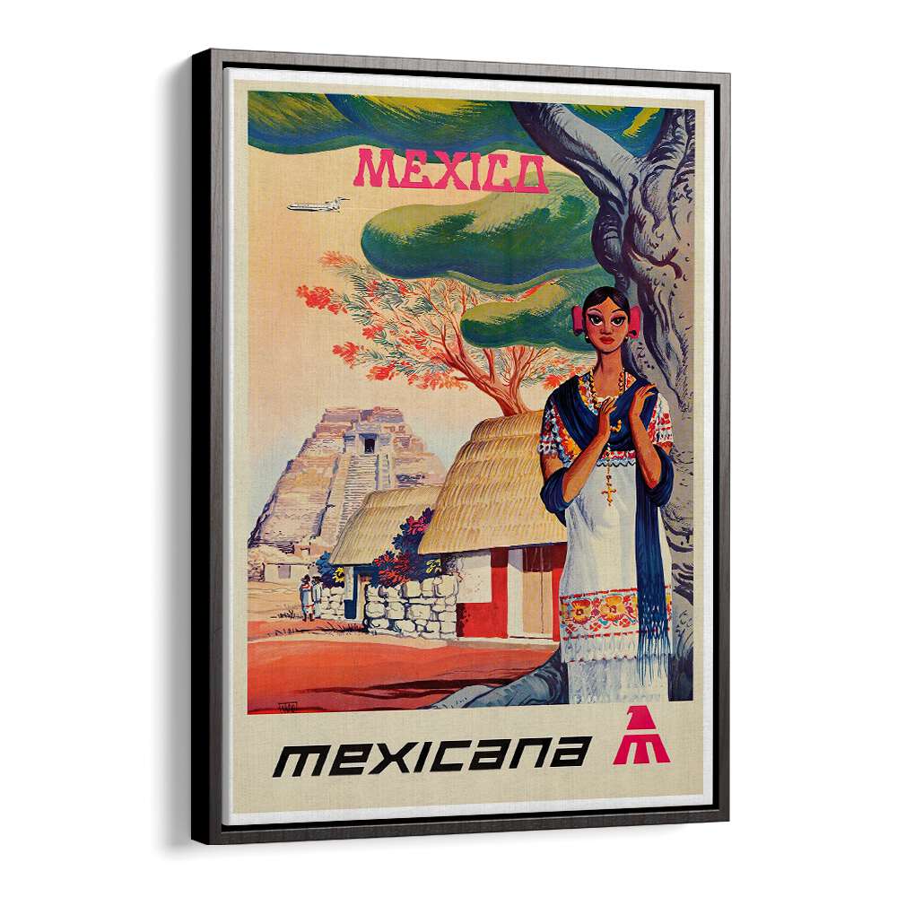 MEXICANA I VINTAGE TRAVEL POSTERS showcase vibrant designs celebrating Mexico's culture and landscapes.
