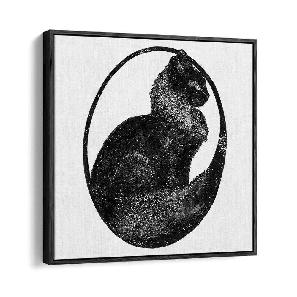 SPACE CAT SQUARE ,WILDLIFE PAINTINGS