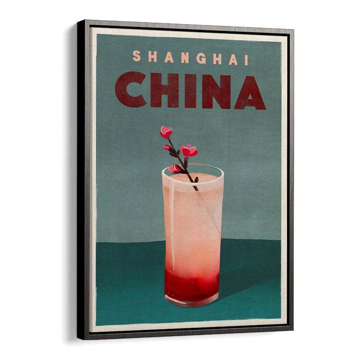 TRAVEL POSTER COCKTAIL SHANGHAI CHINA BY THE WHISKEY GINGER ,BAR POSTERS , BAR ART PRINTS