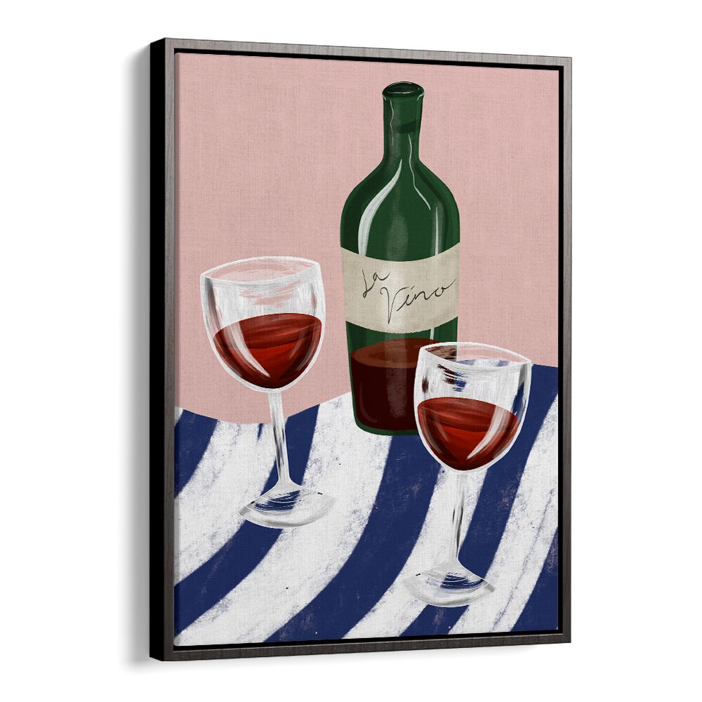 Stylish wall art featuring wine and glasses, perfect for your WINE TIME, BAR decor. Ideal for cafes and bars.