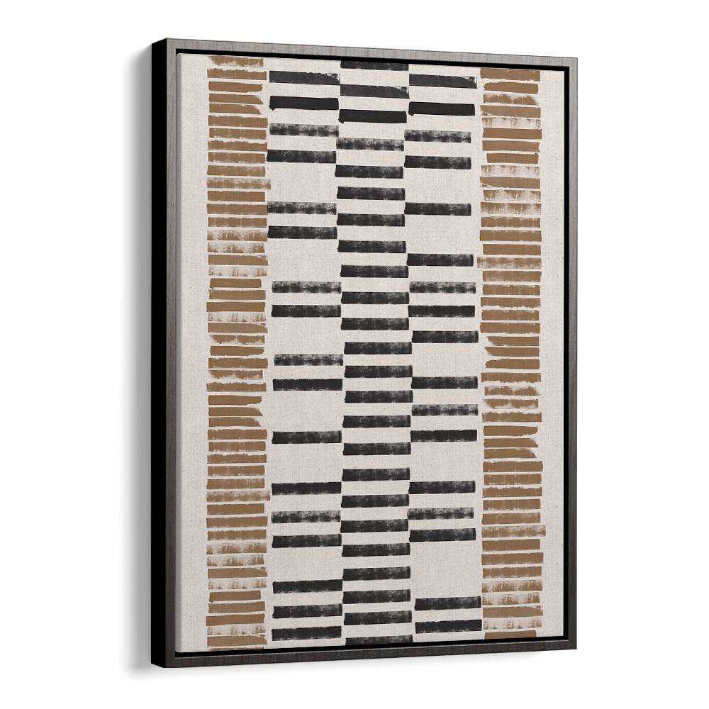LINO CUT PATTERN NO.2, GEOMETRIC ART PRINTS showcase modern elegance with striking abstract design in earthy tones.