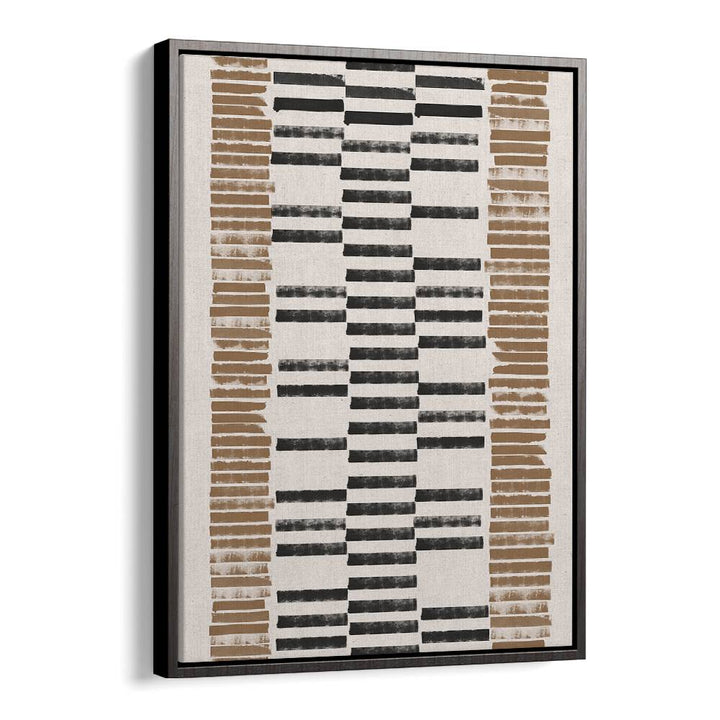 LINO CUT PATTERN NO.2, GEOMETRIC ART PRINTS showcase modern elegance with striking abstract design in earthy tones.