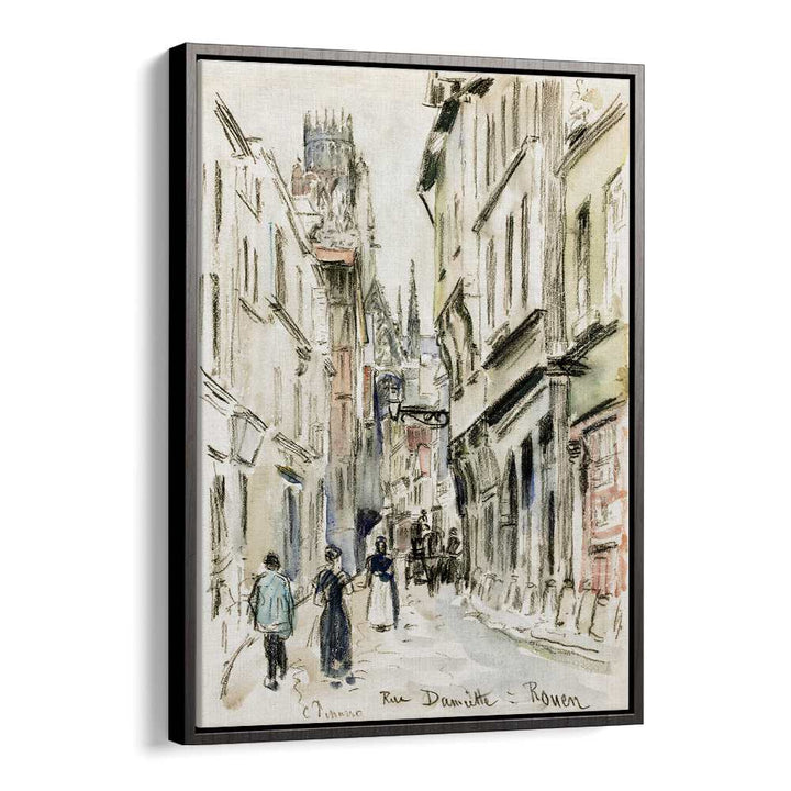 RUE DAMIETTE, ROUEN (CA. 1884)  , VINTAGE PAINTINGS