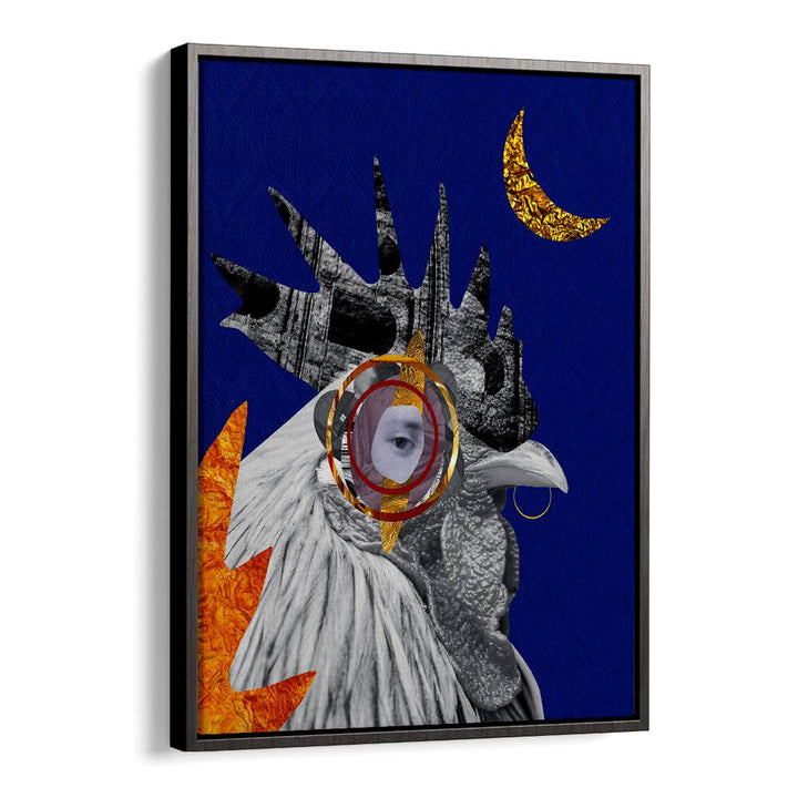 Vibrant ROOSTER, SURREAL ART PRINTS showcasing unique design, perfect for adding flair to your kitchen decor.