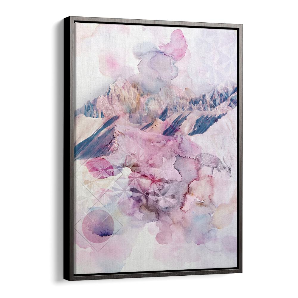 DUSK I, ABSTRACT PAINTINGS features a stunning blend of soft colors and abstract shapes, perfect for modern decor.