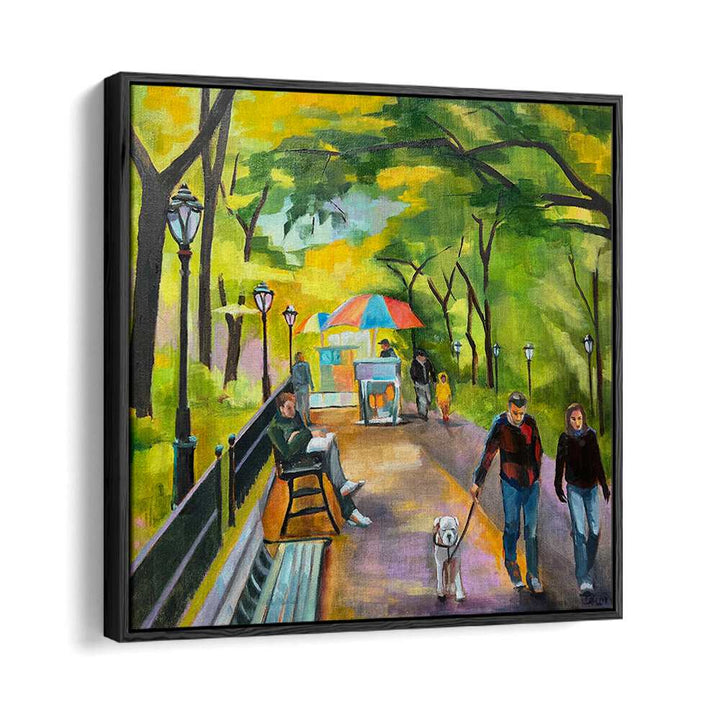 CENTRAL PARK STROLL , LANDSCAPE PAINTINGS