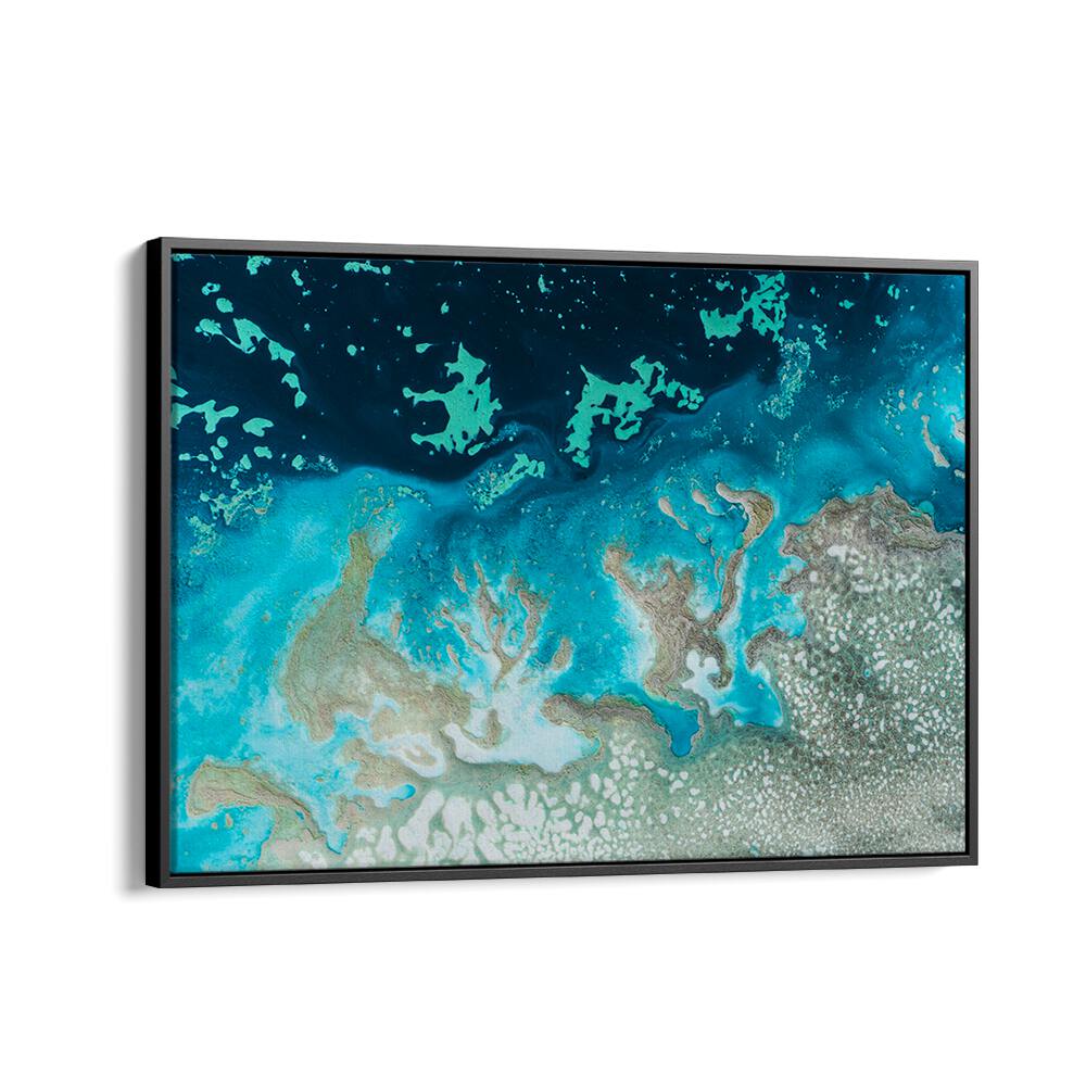 Vibrant hues and dynamic shapes define CORAL THE OASIS, ABSTRACT PAINTINGS, perfect for enhancing any living space.