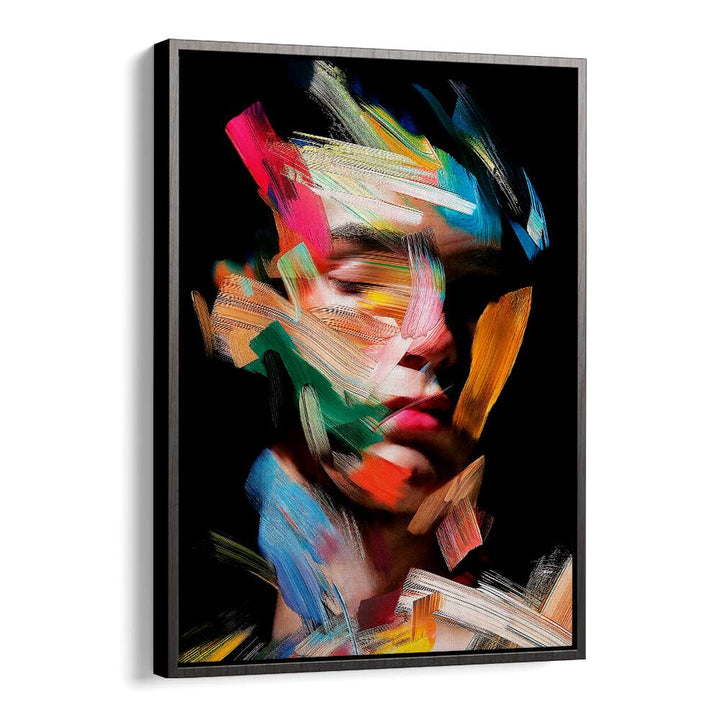 Vibrant colors blend in FACELESS IV, ABSTRACT PAINTINGS by Philippe HUGONNARD, enhancing modern art aesthetics.