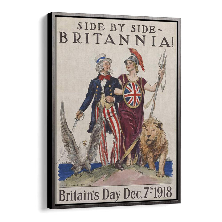 SIDE BY SIDE BRITANNIA , VINTAGE PAINTINGS