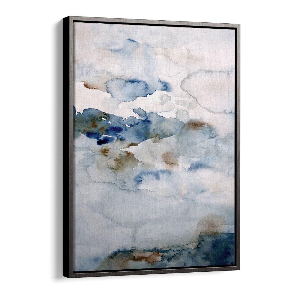 Stunning UP IN THE CLOUDS III, ABSTRACT PAINTINGS featuring soft blues and neutrals, perfect for modern decor.