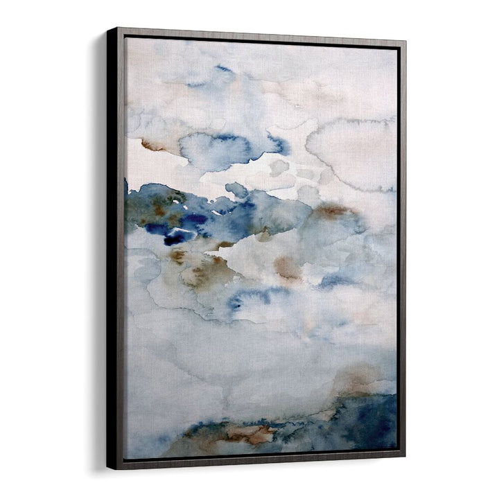 Stunning UP IN THE CLOUDS III, ABSTRACT PAINTINGS featuring soft blues and neutrals, perfect for modern decor.