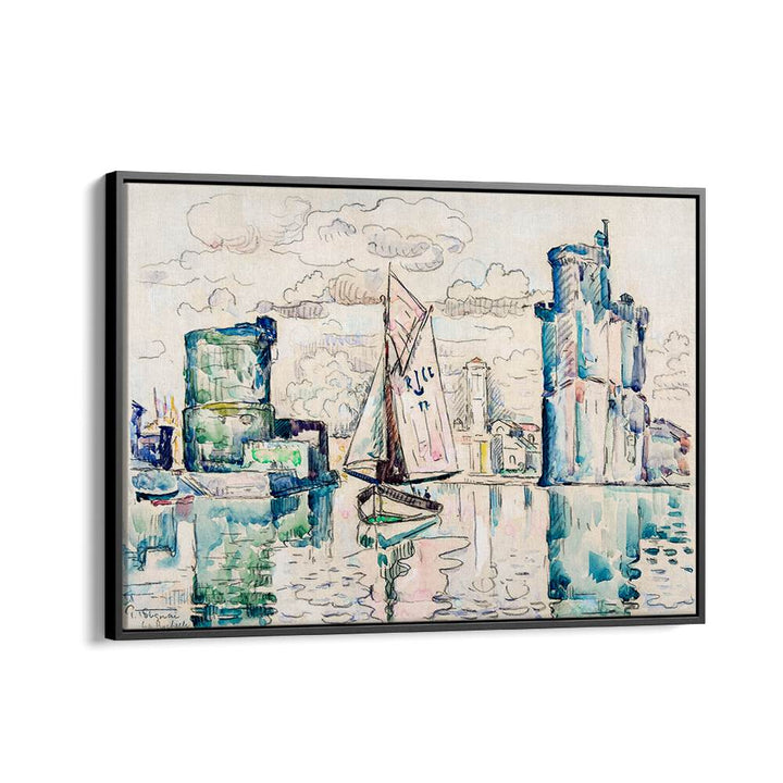 ENTRANCE TO THE HARBOR OF LA ROCHELLE , VINTAGE PAINTINGS