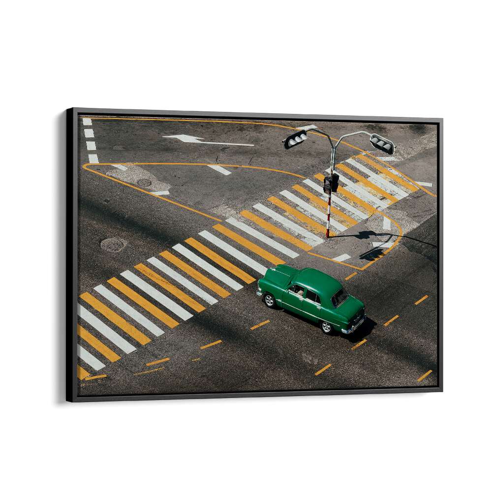 ABSTRACT painting - GREEN CAR by Asianmonk