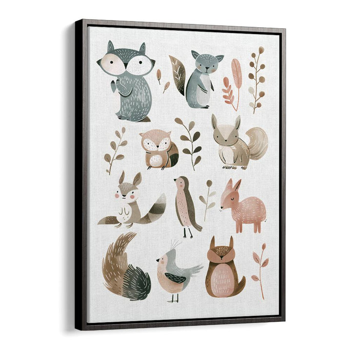 CUTE ANIMALS II BY ANDREAS MAGNUSSON, KIDS ROOM PAINTINGS , KIDS ROOM WALL ART