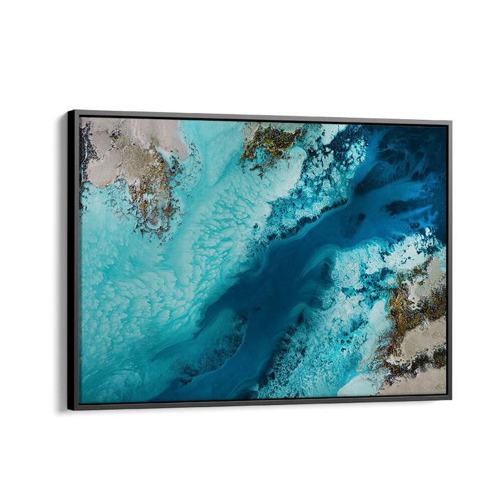 SALT WATER PASSAGE, ABSTRACT PAINTINGS showcases vibrant hues, adding a calming touch to any space.