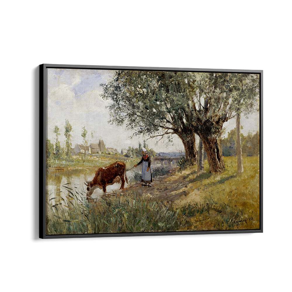 COUNTRYSIDE NEAR GREZ-SUR-LOING (1889) , VINTAGE PAINTINGS