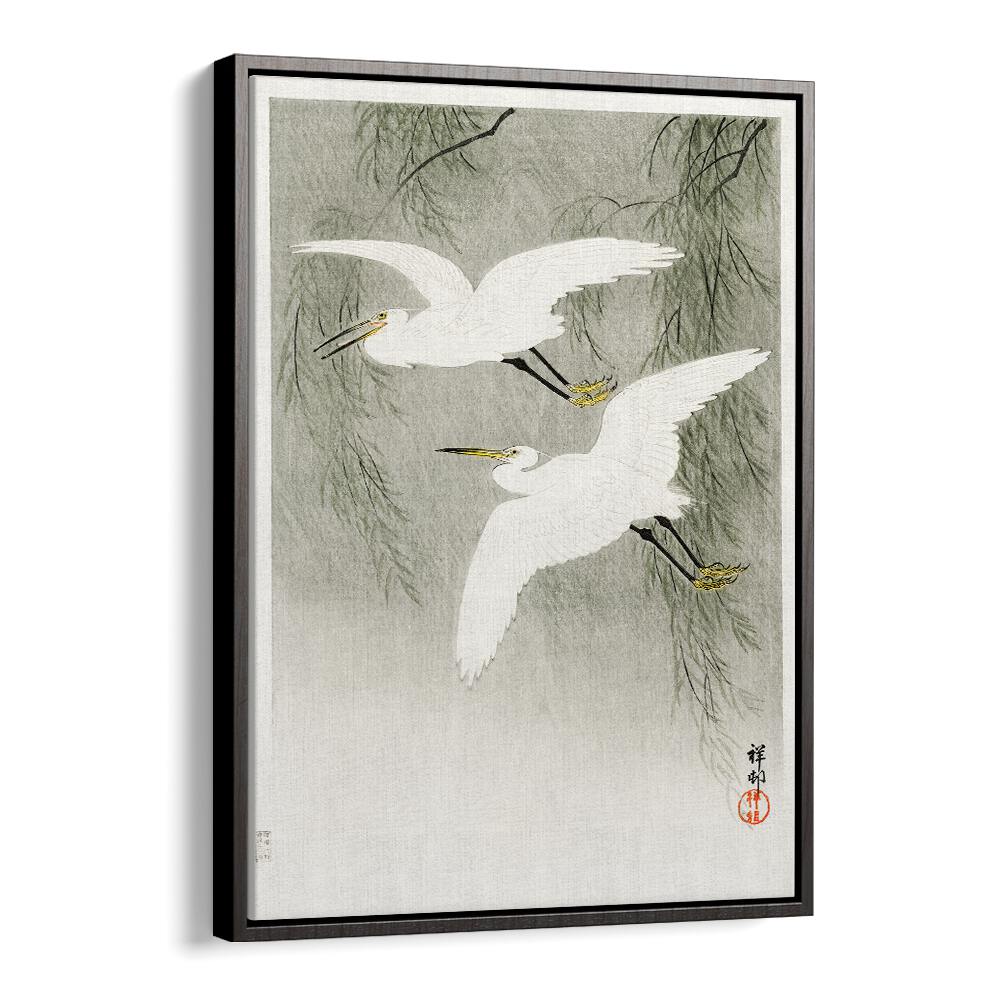 LITTLE EGRETS IN FLIGHT (1925 - 1936)  , JAPANESE PAINTINGS , JAPANESE ART PRINTS