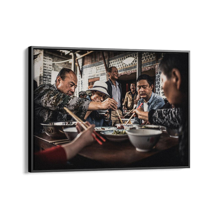 ABSTRACT painting - FAMILY LUNCH IN DALI by Asianmonk