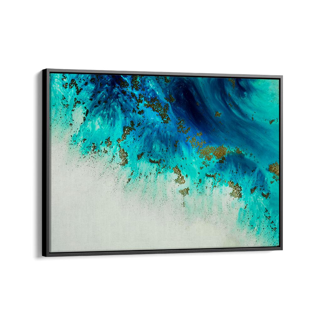 Vibrant ABSTRACT OCEAN painting, ideal for transforming your space with stunning hues and dynamic textures.