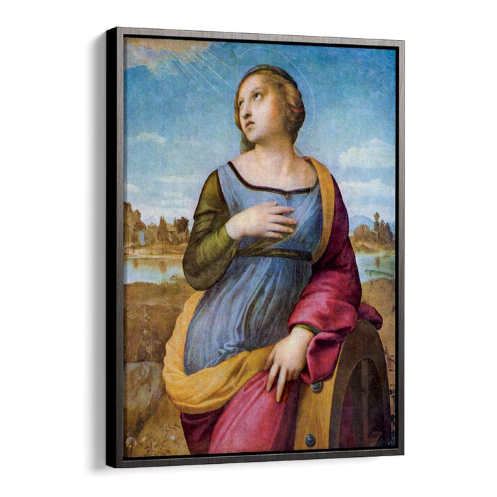 SAINT CATHERINE OF ALEXANDRIA (1507) BY RAPHAEL RAFFAELLO , VINTAGE PAINTINGS