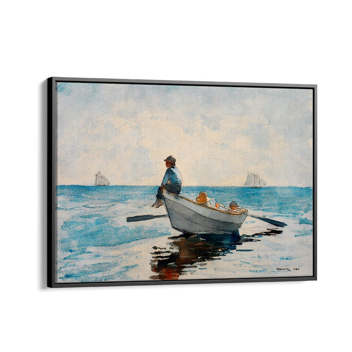 BOYS IN A DORY (1880) , VINTAGE PAINTINGS