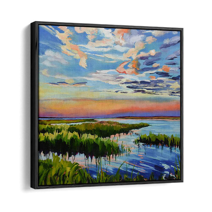 COLOURFUL OF SUNSET , BEACH PAINTINGS