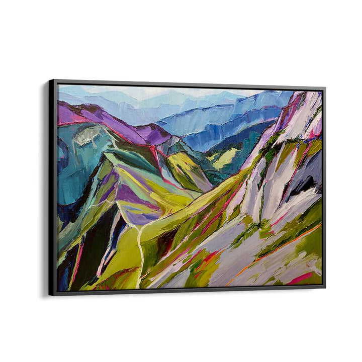 HIKING IN THE SWISS ALPS I , LANDSCAPE PAINTINGS