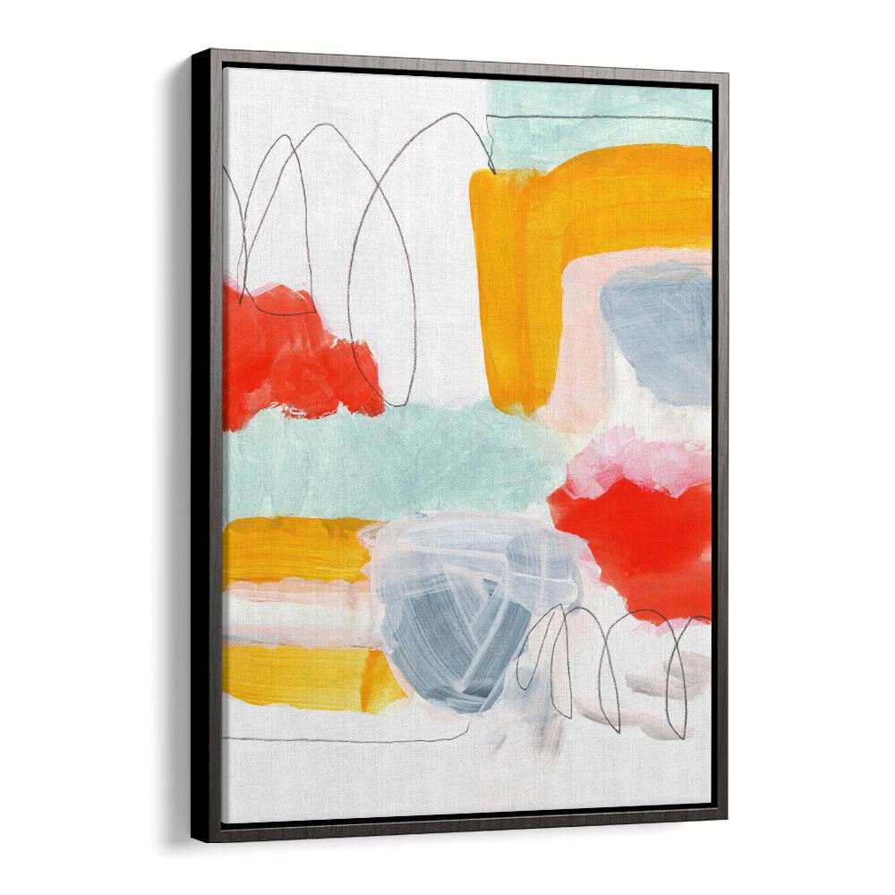 Enhance your space with ABSTRACT PAINTING XVI, a vibrant blend of colors and shapes in modern artistry.