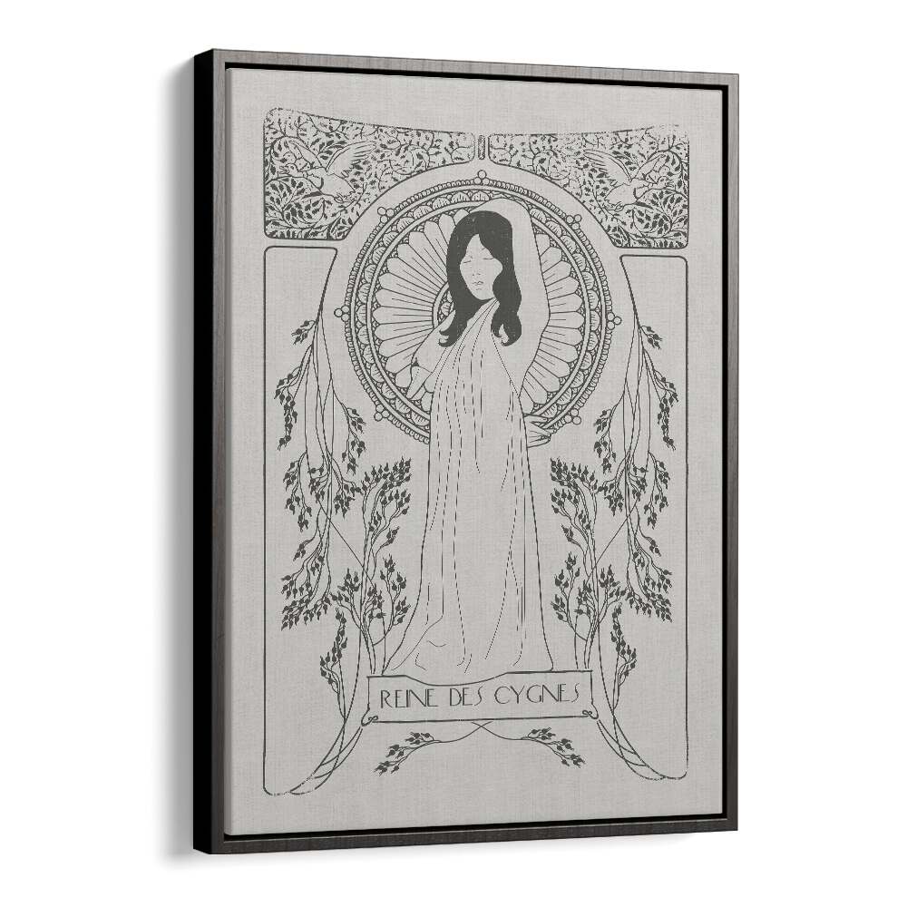 REINE DES CYGNES BY FLORENT BODART, WOMAN ILLUSTRATION ART PRINTS