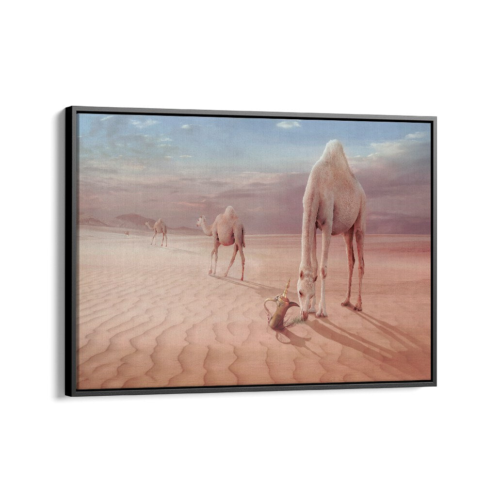 ABSTRACT painting - CAMELS TRIP by Asianmonk