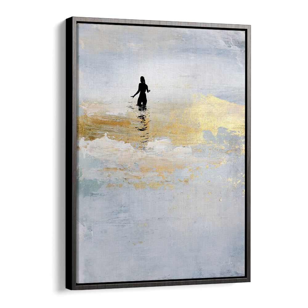 Vibrant SUN DIP, ABSTRACT PAINTINGS showcasing golden hues, perfect for adding warmth to your living space.
