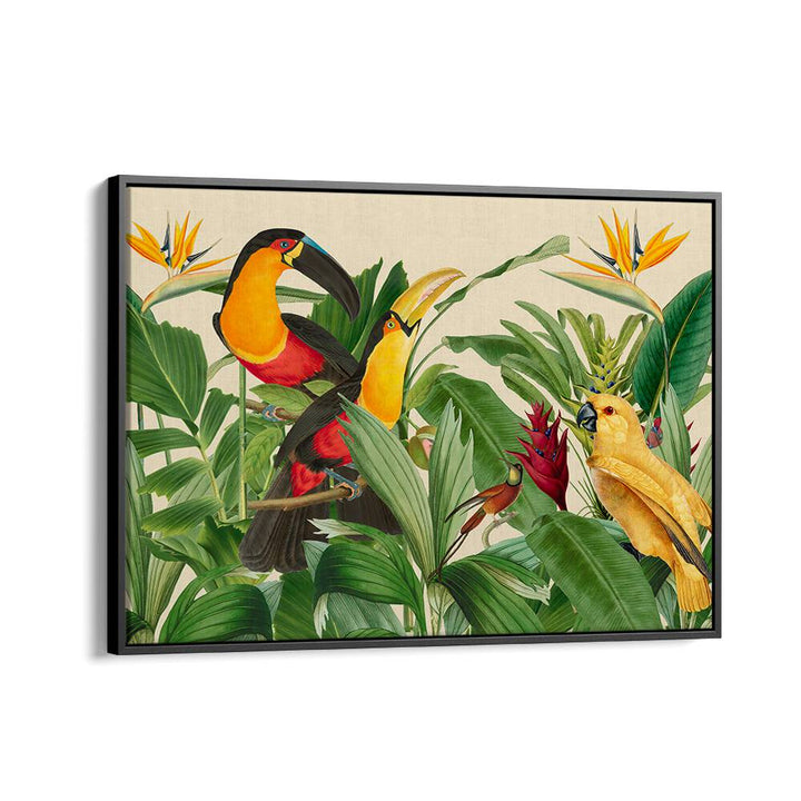 RAIN FOREST BIRD GARDEN BY ANDREA HAASE , WILDLIFE POSTERS, WILDLIFE PAINTINGS