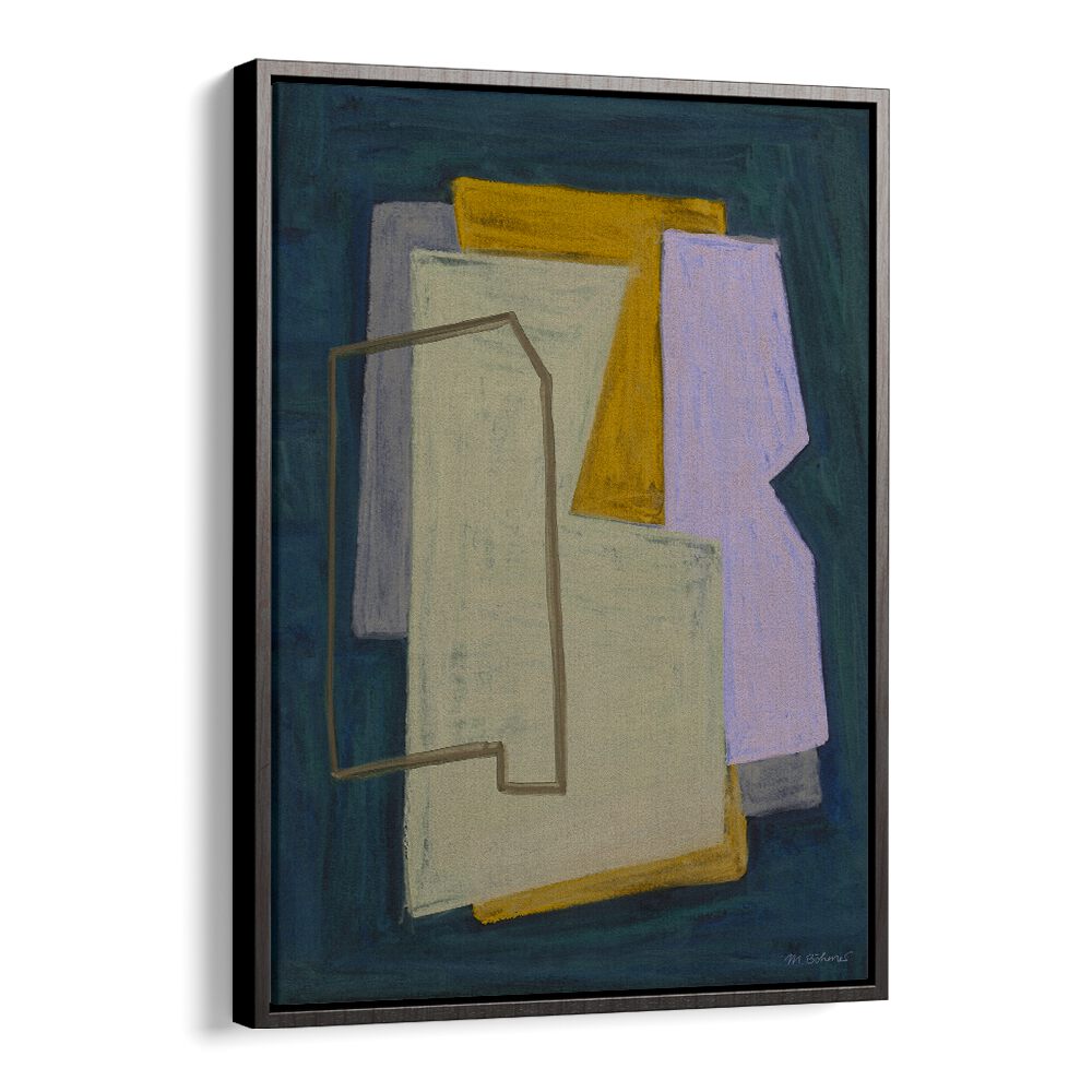 CHALK AND SHAPES I , ABSTRACT PAINTINGS