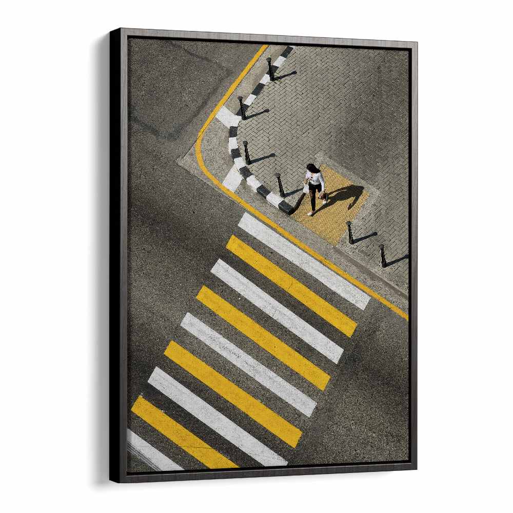 Christian Meermann painting - WOMAN PASSING CROSSWALK by Asianmonk