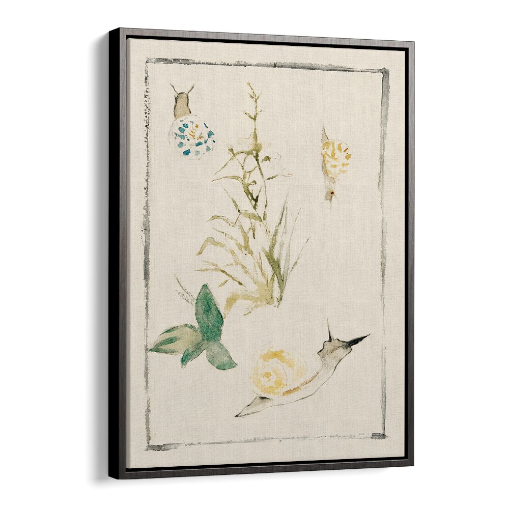 SKETCHES OF SNAILS, FLOWERING PLANT (1864–1868) BY EDOUARD MANET , VINTAGE PAINTINGS