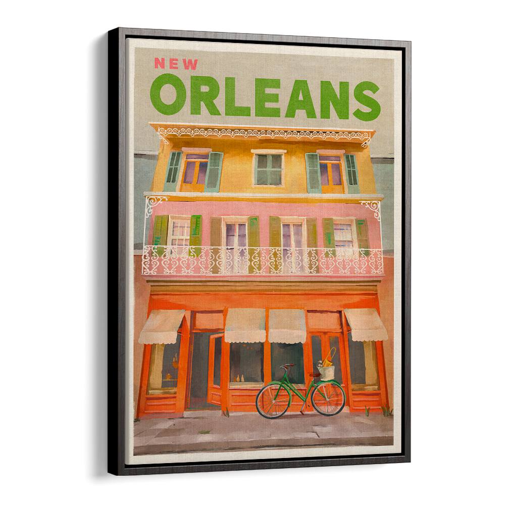 Explore the charm of New Orleans with stunning NEW ORLEANS LOUISIANA, TRAVEL POSTERS featuring vibrant architecture.