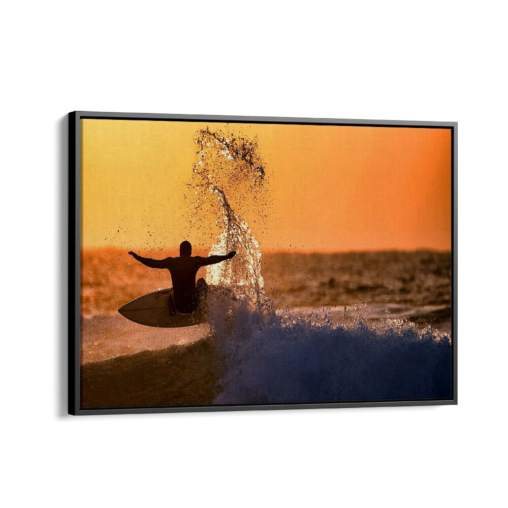 ABSTRACT painting - SUNSET SURFER II by Asianmonk