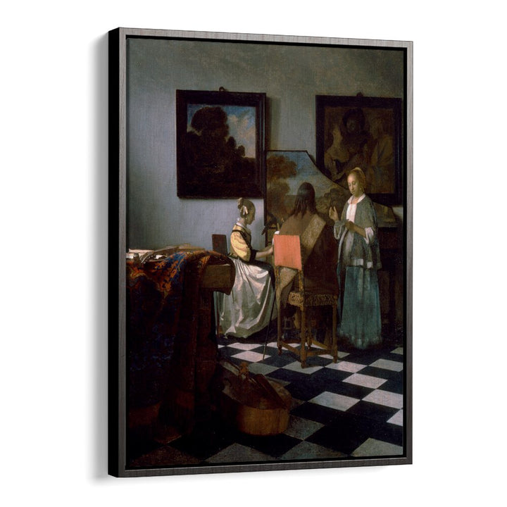 THE CONCERT (1664) FAMOUS PAINTING BY JOHANNES VERMEER, VINTAGE PAINTINGS