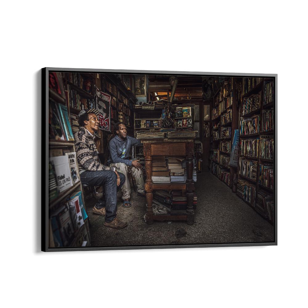 ABSTRACT painting - THE BOOKSHOP OF L'AVANA by Asianmonk